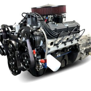 Ford Small Block Compatible 302 c.i. Engine and 4R70W Automatic Transmission – 365 Horsepower – Bronco Edition Builder Series – Black Pulley Kit – Carbureted