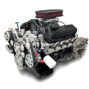 Ford Small Block Compatible 347 c.i. Engine and 4R70W Automatic Transmission – 415 Horsepower – Standard Edition Builder Series – Polished Pulley Kit – Fuel Injected