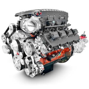 Chrysler Hemi Compatible 426 c.i. Engine and T56 Manual Transmission – 872 Horsepower – Standard Edition Builder Series – Black Pulley Kit – Supercharged