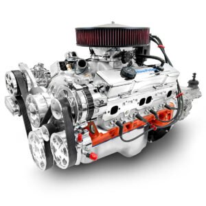 GM Small Block Compatible 427 c.i. Pro Series Engine and TKX Manual Transmission – 540 Horsepower – Standard Edition Builder Series – Polished Pulley Kit – Fuel Injected