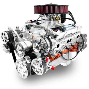 GM Small Block Compatible 454 c.i. Engine and TKX Manual Transmission – 563 Horsepower – Standard Edition Builder Series – Polished Pulley Kit – Fuel Injected