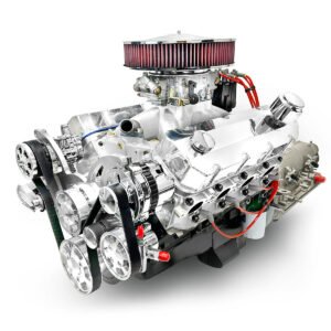 GM Big Block Compatible 598 c.i. Engine and 4L80E Automatic Transmission – 741 Horsepower – Standard Edition Builder Series – Black Pulley Kit – Carbureted