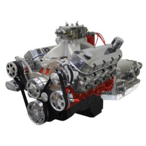 GM Big Block Compatible 632 c.i. Pro Series Engine and 4L80E Automatic Transmission – 815 Horsepower – Standard Edition Builder Series – Polished Pulley Kit – Fuel Injected