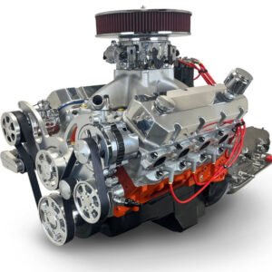 GM Big Block Compatible 632 c.i. ProSeries Engine and 4L80E Automatic Transmission – 815 Horsepower – Standard Edition Builder Series – Polished Pulley Kit – Carbureted