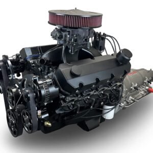 GM Big Block Compatible 632 c.i. ProSeries Engine and 4L80E Automatic Transmission – 815 Horsepower – Blackout Reaper Edition Builder Series – Black Pulley Kit – Carbureted