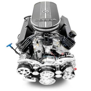Alternative view of Ford Small Block Compatible 427 c.i. Engine and 4R70W Automatic Transmission – 541 Horsepower – Cobra Edition Builder Series – Polished Pulley Kit – Carbureted