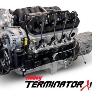 GM LS Compatible 376 c.i. Engine and TKX Manual Transmission – 530 Horsepower – Standard Edition Builder Series – Natural Pulley Kit – Holley Terminator X EFI System