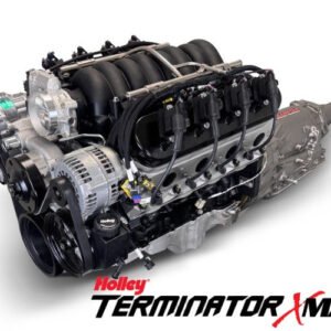 GM LS Compatible 427 c.i. Engine and 4L65/70E Automatic Transmission – 605 Horsepower – Standard Edition Builder Series – Natural Pulley Kit – Holley Terminator X EFI System