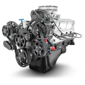 Ford Small Block Compatible 302 c.i. Engine – 361 Horsepower – Deluxe Dressed – Black Pulley Kit – Fuel Injected