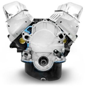 Alternative view of Ford Small Block Compatible 302 c.i. Engine – 361 Horsepower – Long Block – Rear Sump