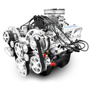 Ford Small Block Compatible 302 c.i. Engine – 361 Horsepower – Deluxe Dressed – Polished Pulley Kit – Rear Sump – Fuel Injected
