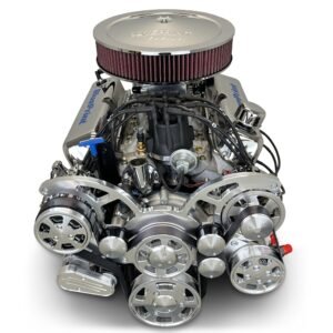 Alternative view of Ford Small Block Compatible 347 c.i. Engine – 415 Horsepower – Deluxe Dressed with Polished Pulley Kit – Fuel Injected