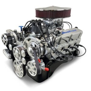 Ford Small Block Compatible 347 c.i. Engine – 415 Horsepower – Deluxe Dressed with Polished Pulley Kit – Fuel Injected