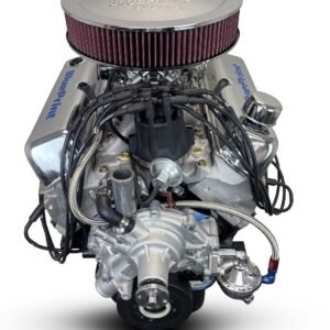 Alternative view of Ford Small Block Compatible 347 c.i. Engine – 415 Horsepower – Deluxe Dressed – Rear Sump – Carbureted
