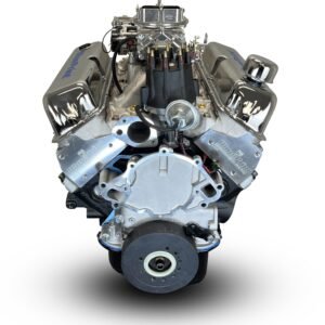 Alternative view of Ford Small Block Compatible 347 c.i. Engine – 415 Horsepower – Base Dressed – Rear Sump – Carbureted