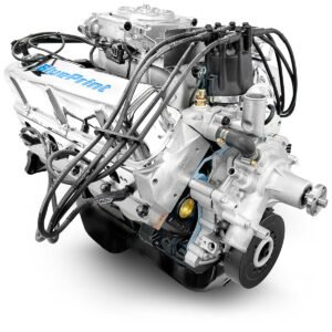 Alternative view of Ford Small Block Compatible 347 c.i. Engine – 415 Horsepower – Deluxe Dressed – Rear Sump – Fuel Injected