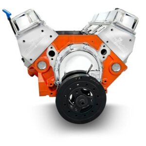 Alternative view of GM Small Block Compatible 383 c.i. Power Adder Engine – 415 Horsepower – Long Block