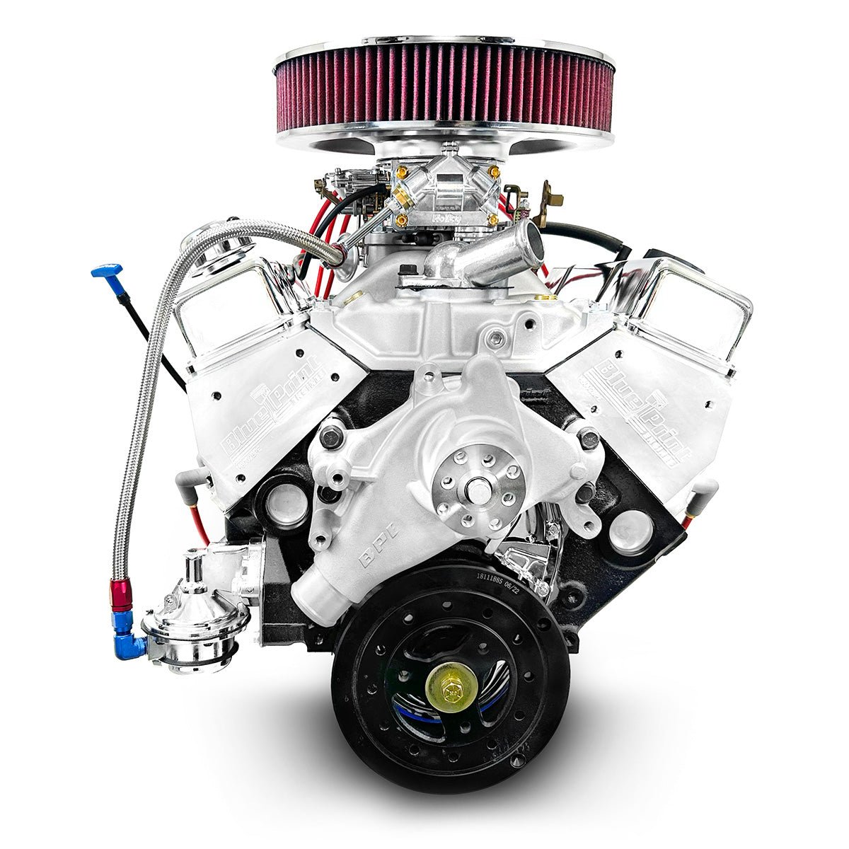 GM Small Block Compatible 383 c.i. Engine – 436 Horsepower – Deluxe Dressed – Carbureted - Image 2