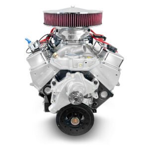 Alternative view of GM Small Block Compatible 383 c.i. Engine – 436 Horsepower – Deluxe Dressed – Fuel Injected