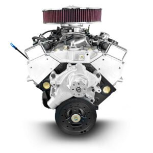 Alternative view of GM Small Block Compatible 400 c.i. Engine – 500 Horsepower – Deluxe Dressed – Multi-Port Fuel Injected