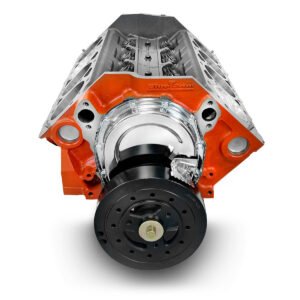 Alternative view of GM Small Block Compatible 383 c.i. Engine – 432 Horsepower – Power Adder – Short Block Plus