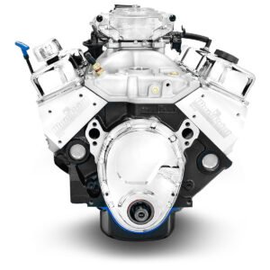 Alternative view of GM Small Block Compatible 396 c.i. Engine – 491 Horsepower – Base Dressed – Fuel Injected