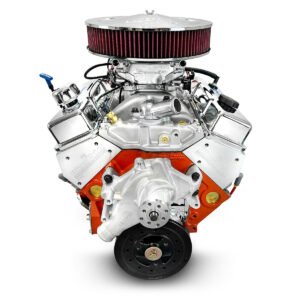 Alternative view of GM Small Block Compatible 400 c.i. Engine – 500 Horsepower – Deluxe Dressed – Fuel Injected