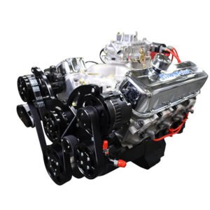 GM Big Block Compatible 496 c.i. Engine – 600 Horsepower – Deluxe Dressed – Black Pulley Kit – Carbureted