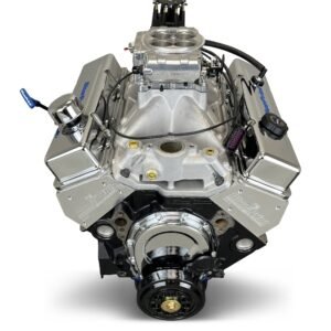 Alternative view of BluePrint Motorsports GM Small Block Compatible 396 c.i. Engine – 530 Horsepower – Base Dressed – Fuel Injected