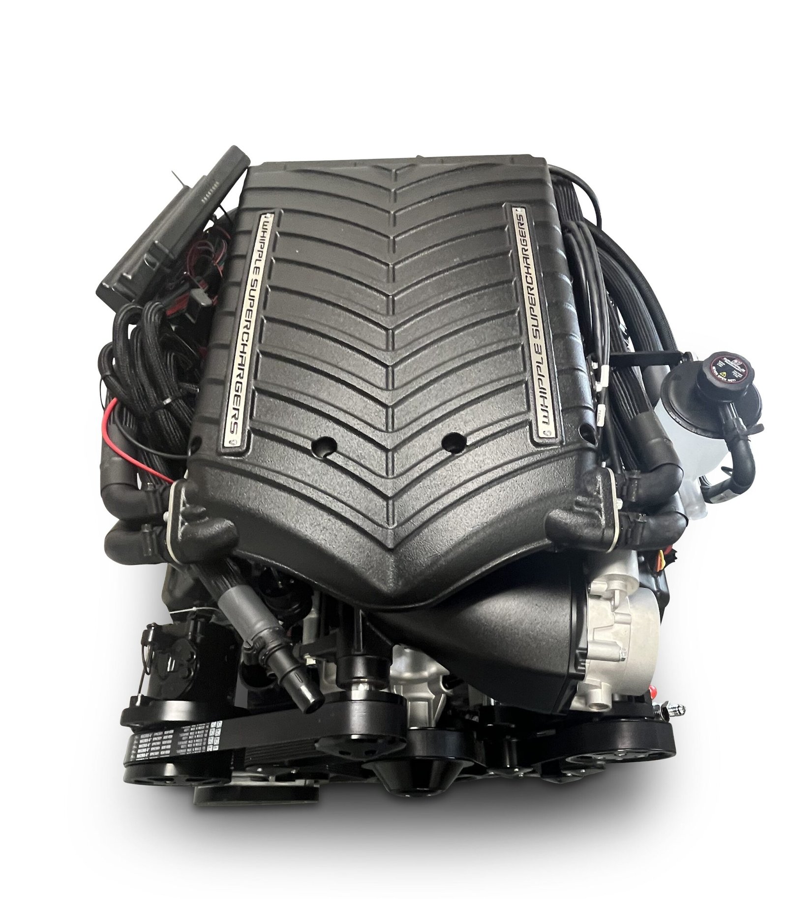 Chrysler Hemi Compatible 426 c.i. ProSeries Engine – 872 Horsepower – Deluxe Dressed with Black Pulley Kit – Supercharged - Image 5