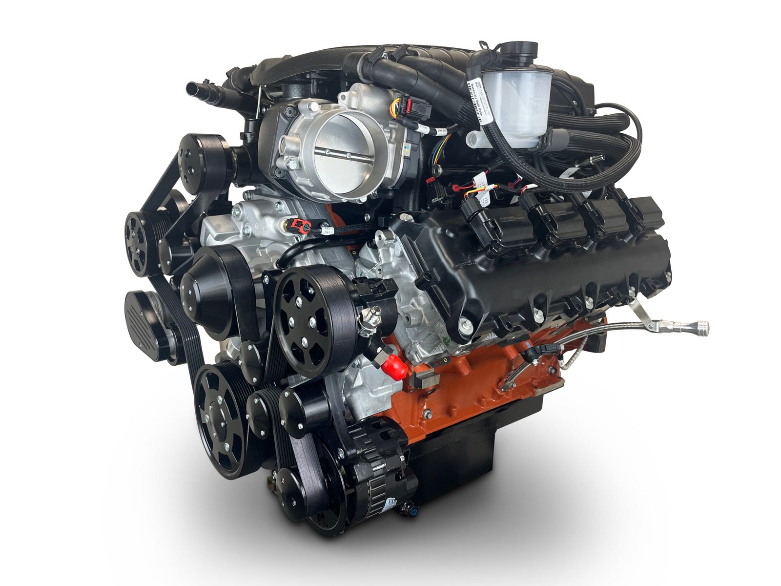 Chrysler Hemi Compatible 426 c.i. ProSeries Engine – 872 Horsepower – Deluxe Dressed with Black Pulley Kit – Supercharged