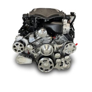 Alternative view of Chrysler Hemi Compatible 426 c.i. ProSeries Engine – 872 Horsepower – Deluxe Dressed with Polished Pulley Kit  – Supercharged