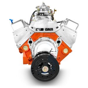 Alternative view of GM Small Block Compatible 454 c.i. ProSeries Engine – 563 Horsepower – Base Dressed – Carbureted