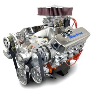 GM Big Block Compatible 502 c.i. Pro Series Engine – 627 Horsepower – Deluxe Dressed with Polished Pulley Kit – Carbureted