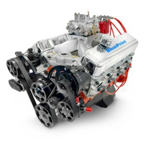 GM Big Block Compatible 502 c.i. Pro Series Engine – 627 Horsepower – Deluxe Dressed – Black Pulley Kit – Carbureted