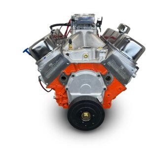 Alternative view of GM Big Block Compatible 502 c.i. Pro Series Engine – 627 Horsepower – Base Dressed – Fuel Injected