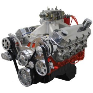 GM Big Block Compatible 502 c.i. Pro Series Engine – 627 Horsepower – Deluxe Dressed – Polished Pulley Kit – Fuel Injected