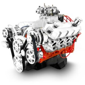 GM Big Block Compatible 572 c.i. Pro Series Engine – 750 Horsepower – Deluxe Dressed With Polished Pulley Kit – Carbureted