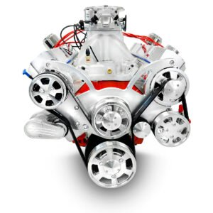 Alternative view of BluePrint Motorsports GM Big Block Compatible 632 c.i. Pro Series Engine – 815 Horsepower – Deluxe Dressed – Polished Pulley Kit – Fuel Injected