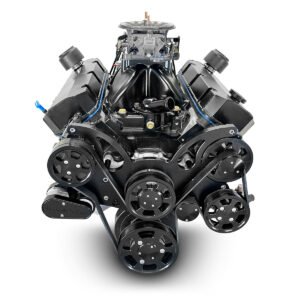 Alternative view of BluePrint Motorsports GM Big Block Compatible 632 c.i. Pro Series Engine – 815 Horsepower – Blackout Reaper Edition Deluxe Dressed – Black Pulley Kit – Fuel Injected