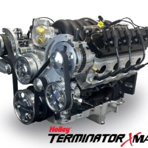 GM LS Compatible 376 c.i. Pro Series Engine – 530 Horsepower – Deluxe Dressed – Polished Pulley Kit – Holley Terminator X EFI System