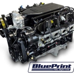 GM LS Compatible 376 c.i. Pro Series Engine – 510 Horsepower – Deluxe Dressed – Black Pulley Kit – BluePrint Engines Calibrated ECU