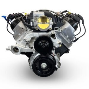 Alternative view of GM LS Compatible 427 c.i. Pro Series Engine – 605 Horsepower – Base Dressed – Holley Terminator X EFI System