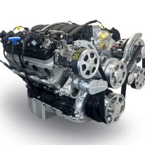 Alternative view of GM LS Compatible 427 c.i. Pro Series Engine – 605 Horsepower – Deluxe Dressed – Polished Pulley Kit – Holley Terminator X EFI System