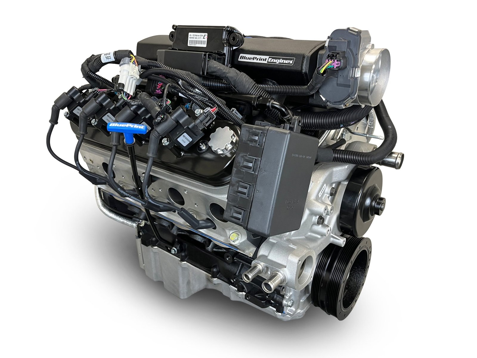 GM LS Compatible 427 c.i. Pro Series Engine – 600 Horsepower – Base Dressed – BluePrint Engines Calibrated ECU - Image 6