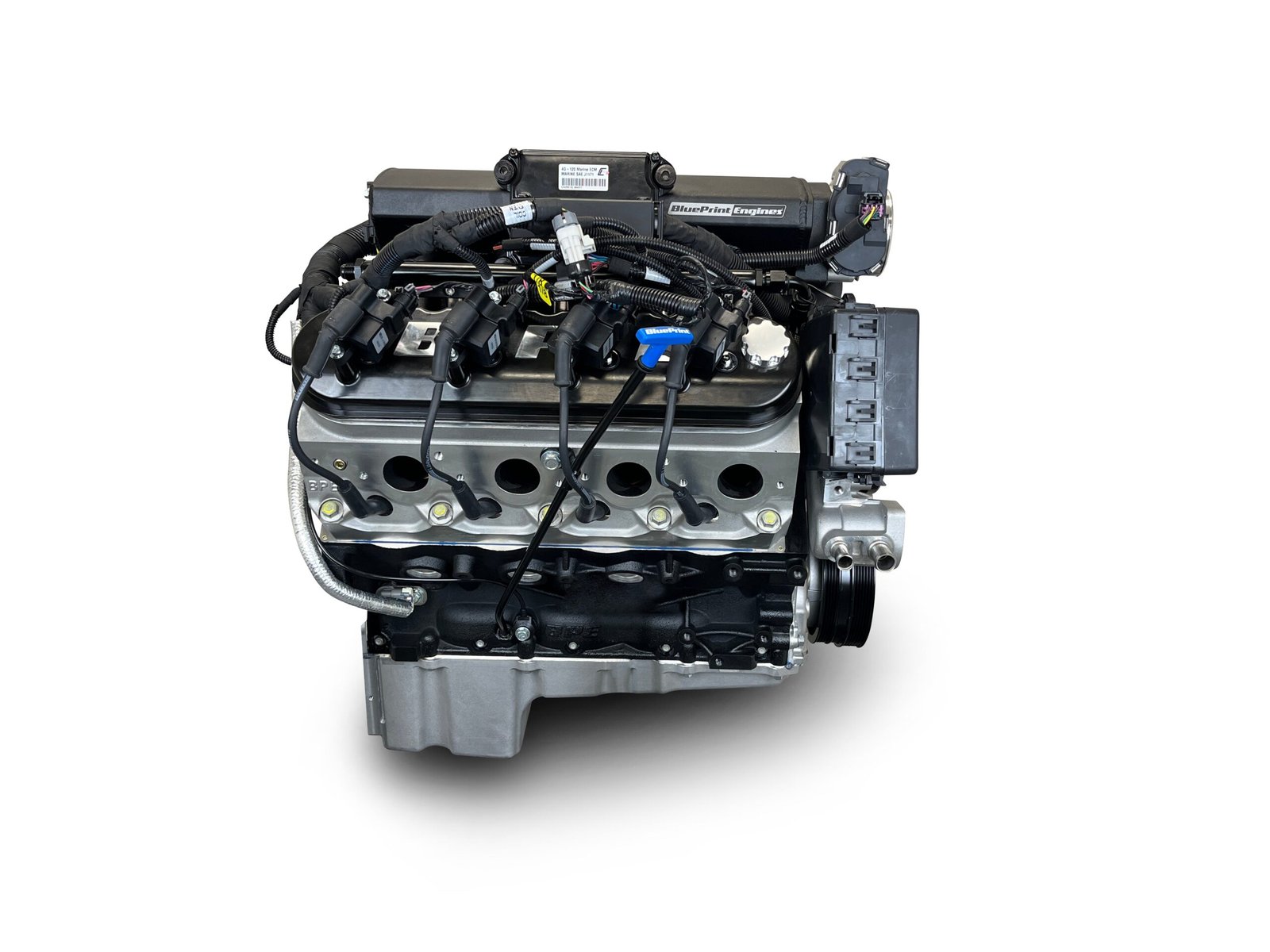 GM LS Compatible 427 c.i. Pro Series Engine – 600 Horsepower – Base Dressed – BluePrint Engines Calibrated ECU - Image 7