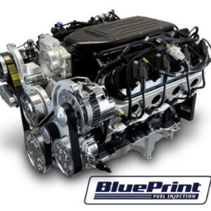 GM LS Compatible 427 c.i. Pro Series Engine – 585 Horsepower – Deluxe Dressed – Polished Pulley Kit – BluePrint Engines Calibrated ECU