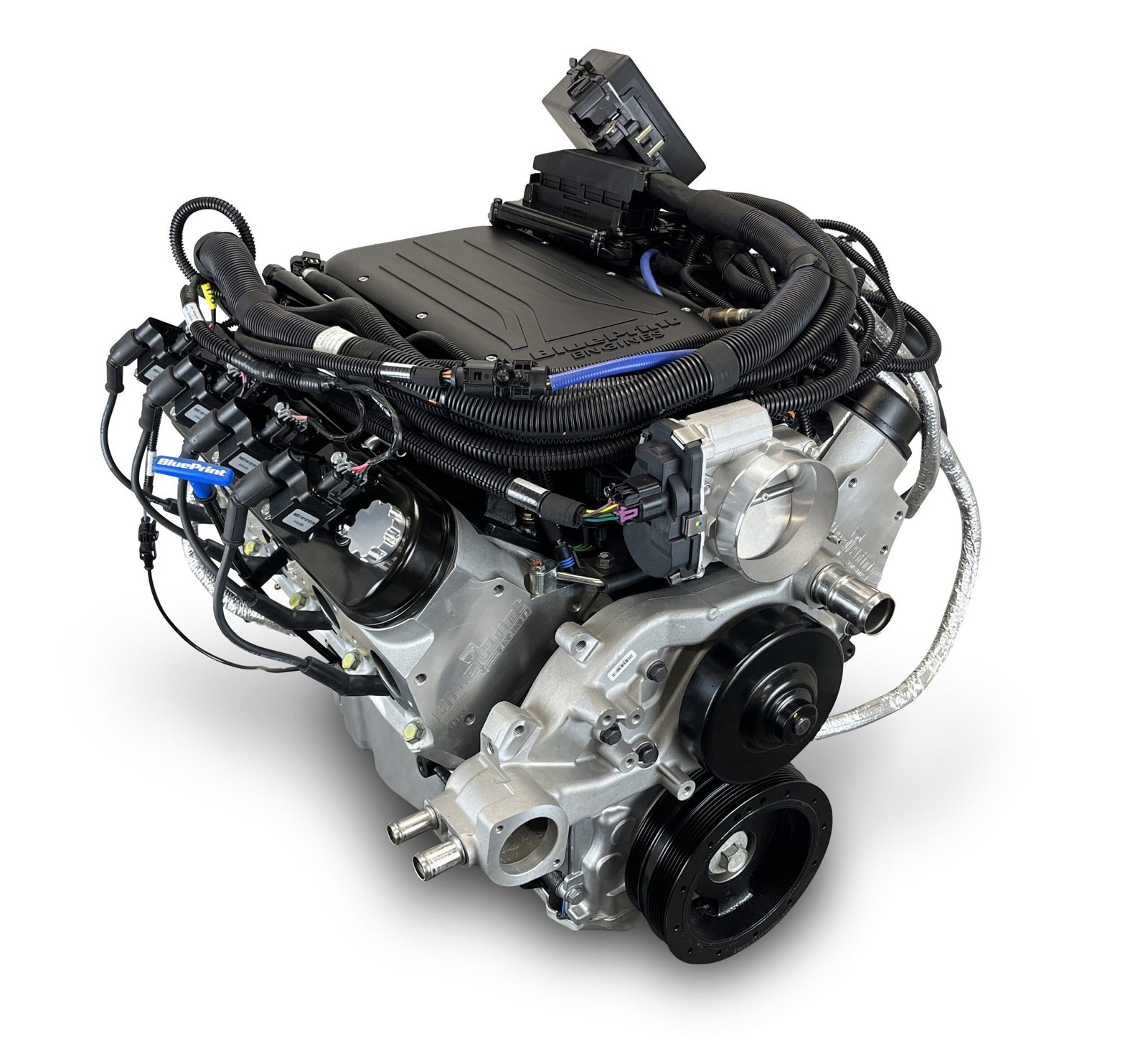 GM LS Compatible 427 c.i. Pro Series Engine – 585 Horsepower – Base Dressed – BluePrint Engines Calibrated ECU - Image 5