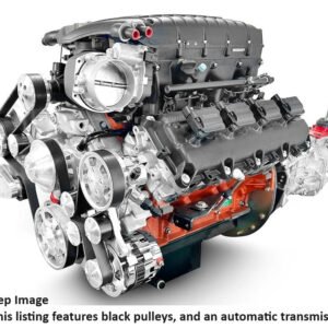 Chrysler Hemi Compatible 426 c.i. Engine and 4L80E Automatic Transmission – 872 Horsepower – Standard Edition Builder Series – Black Pulley Kit – Supercharged