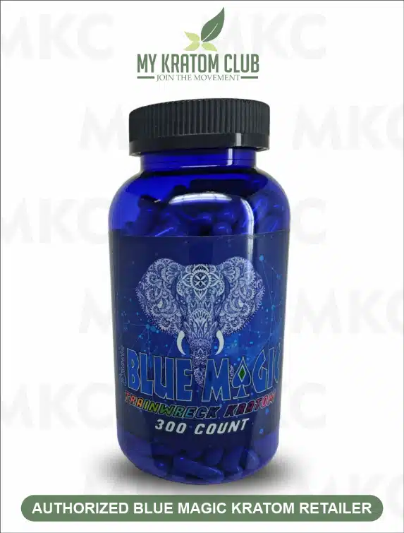 Blue Magic Trainwreck Kratom Capsules (5 Sizes)